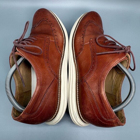 Cole Haan Original Grand Men\'s 10.5 Brown Leather Energyweave Wingtip Oxfords main image 8